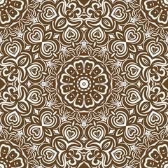 Art deco floral pattern of geometric elements. seamless pattern. Vector illustration. design for printing, presentation, textile industry