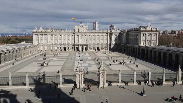 Impressive Royal Palace in Madrid - the famous Palacio Real