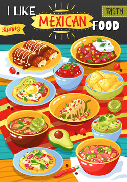Mexican Food Ad Poster