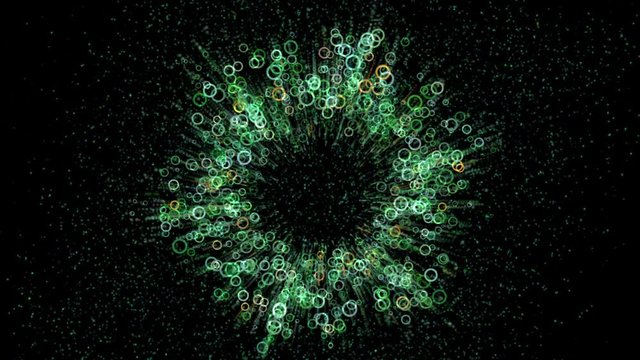 An animated background with particles A looped animation that allows you to use it any time you need