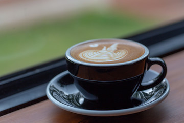 Backgrounds of Latte coffee.