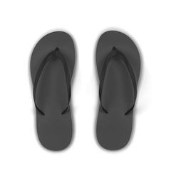 Pair of blank flip flops