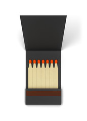 Paper book of matches mockup