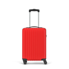 Plastic travel suitcase