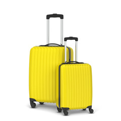 Plastic travel suitcase