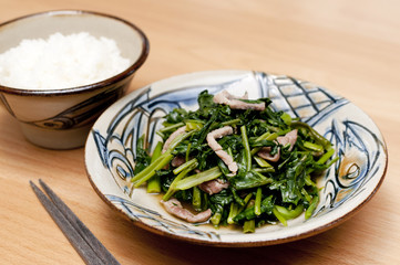 空芯菜の炒め物