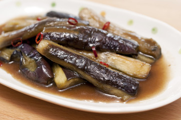 茄子甘辛醤油炒め