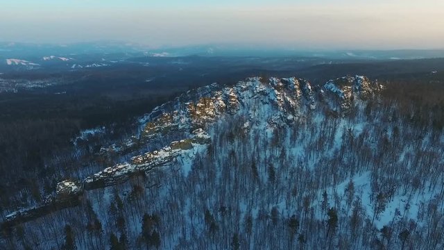 ural ridge sunset