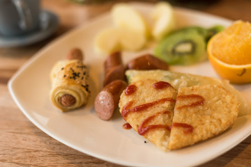 breakfast in the morning