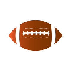 Isolated football ball icon