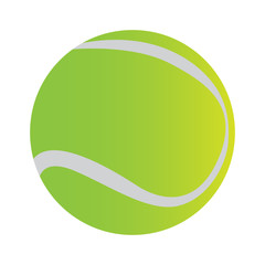 Isolated tennis ball icon