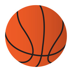 Isolated basketball ball icon