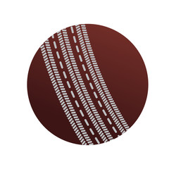 Isolated cricket ball icon