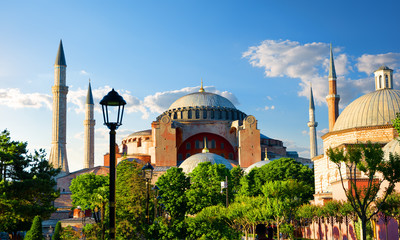 Fototapeta na wymiar Hagia Sophia at sunny day