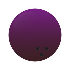 Isolated bowling ball icon