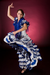 Spanish motion in blue