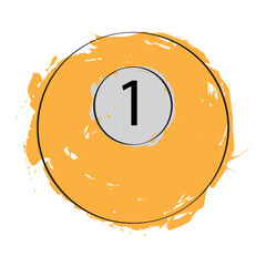 Sketch of a billiard ball