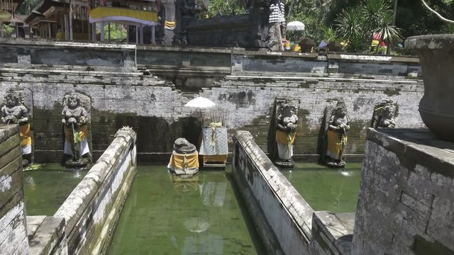 Goa Gajah, or Elephant Cave, is located on the island of Bali near Ubud, in Indonesia. Built in the 9th century, it served as a sanctuary