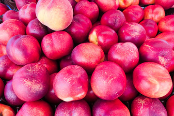 Nectarines. Macro photography.
