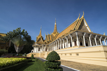 CAMBODIA PHNOM PENH ROYAL PALACE THRONE HALL