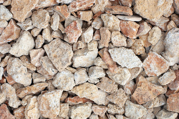 background of pieces of broken stone