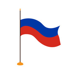 Isolated flag of Russia
