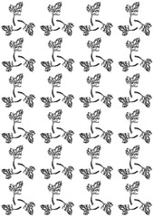 Abstract background with leaves