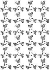 Abstract background with leaves