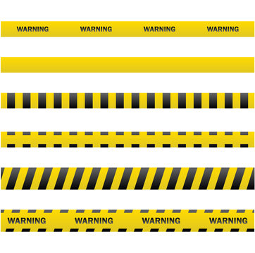 Police line and do not cross, Danger tapes. Vector illustration. eps 10