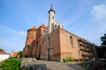 Fototapeta na wymiar Impressive buildings in Reszel, Poland