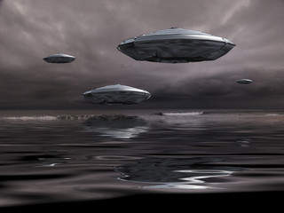 Fototapeta na wymiar UFOs