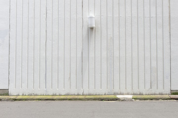 street wall background ,Industrial background, empty grunge urban street with warehouse brick wall