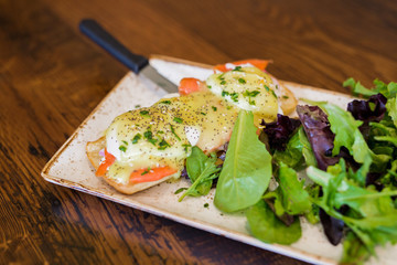 Smoked Salmon Eggs Benedict