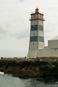 Lighthouse in Cascais in Portugal
