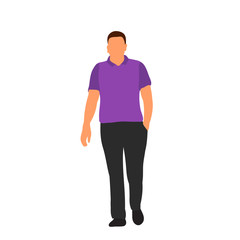 Fototapeta premium isolated, on white background, flat style man, without face