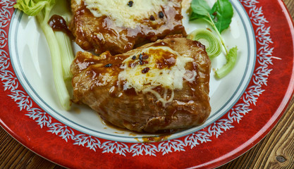  cheesy garlic and brown sugar pork chops