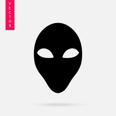 alien icon, vector
