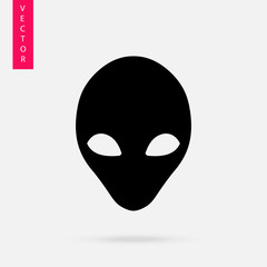 alien icon, vector