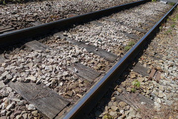 Naklejka premium rails plan rapproché