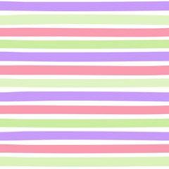 Seamless colorful pattern with horizontal stripes. Pattern can be used for fabric design, t-shirts and textiles. Print for polygraphy, wallpaper, wrapping papers, notebook. Vector background.