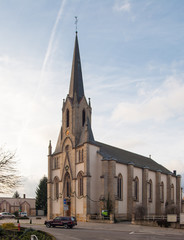 Fototapeta na wymiar Church in Rodange