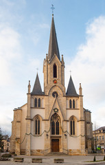 Fototapeta na wymiar Church in Rodange