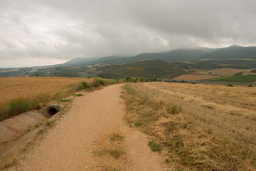 Fototapeta premium Camino de Santiago as it passes through Navarra