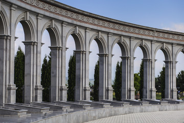 Fototapeta na wymiar old columns in a row