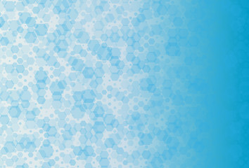 Background with hexagons of different scale. Abstract geometric pattern, design element, backdrop for posters, business cards