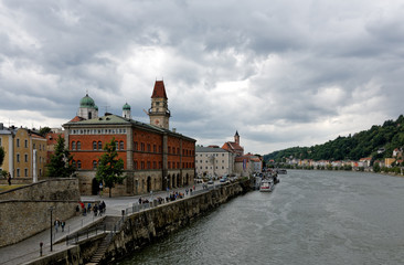 Fototapeta premium Passau - City of Three Rivers..St. Stephen's Cathedral..