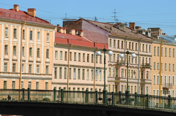 Fototapeta premium A fragment of the urban landscape.