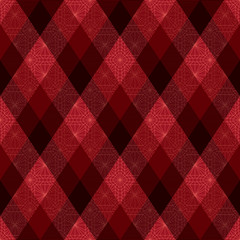 Decorative diagonal tartan inspired vector seamless pattern background 2