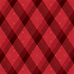 Decorative diagonal tartan inspired vector seamless pattern background 3