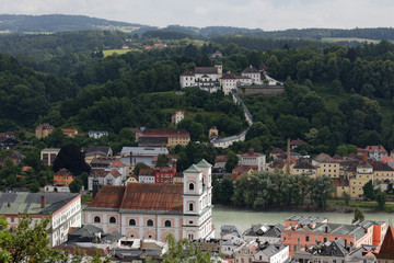 Fototapeta na wymiar Passau - City of Three Rivers..